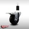 Service Caster 3.5'' SS Soft Rubber Swivel 1-3/8'' Expanding Stem Caster Total Lock Brake SCC-SSEXTTL20S3514-SRS-138 - alternate 2